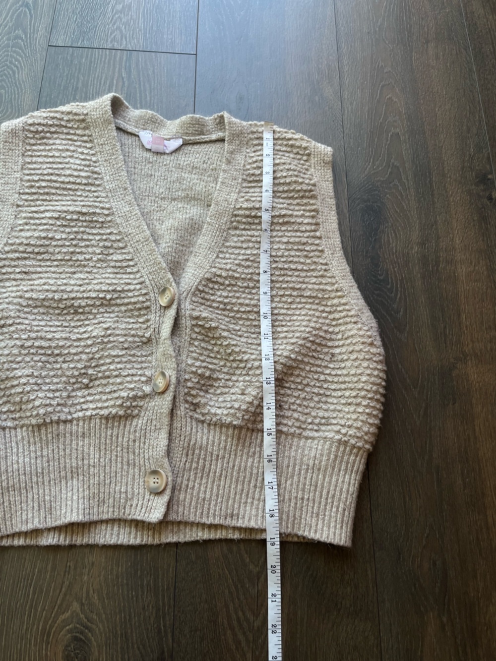 No Boundaries Button Down Sweater Vest - Picture 4 of 8